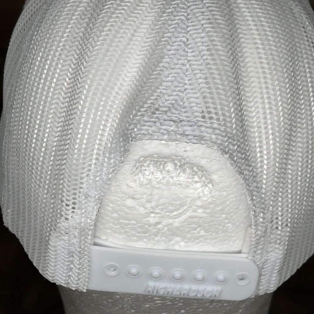 Rodeo World Championship Truckers Hat Tan And White Leather Patch - Picture 5 of 12